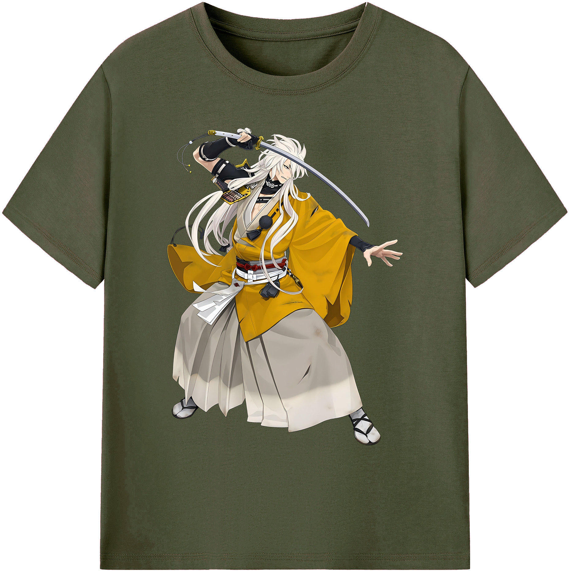 （画像用） 刀剣乱舞 Touken Ranbu 綿100％ メンズ半袖Tシャツ｜肌触りやわらか＆通気性